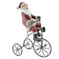 Clayre & Eef Christmas Decoration Santa Claus 20x10x26 cm Red