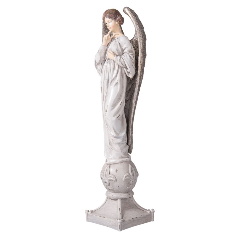 Clayre & Eef Figurine Ange 15x13x53 cm Blanc Polyrésine