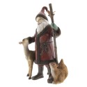 2Clayre & Eef Deko Accessoires Weihnachtsmann 30 cm Rot