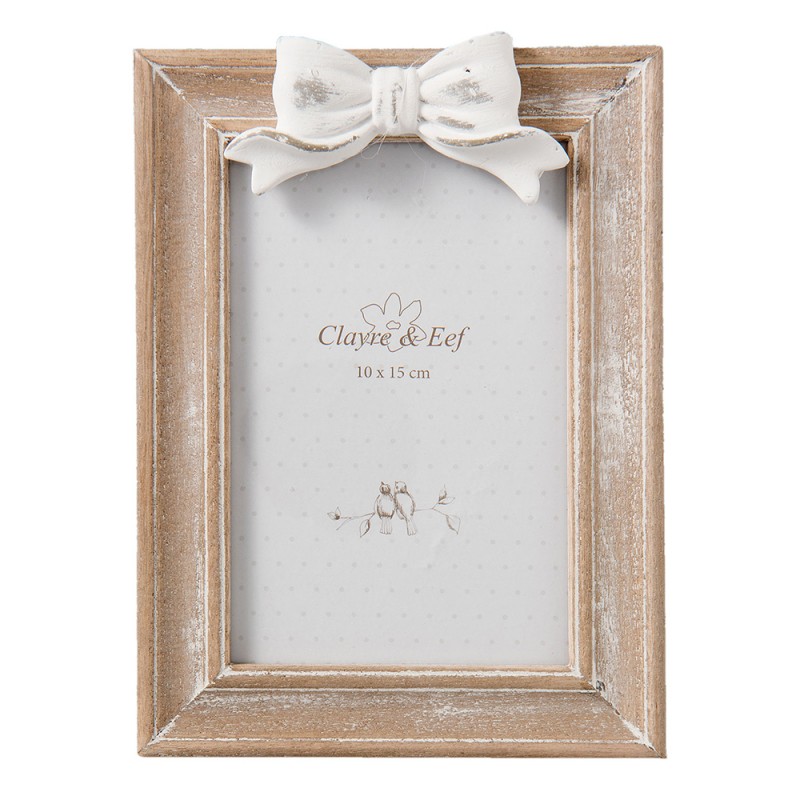 Clayre & Eef Photo Frame 10x15 cm Brown Wood Rectangle