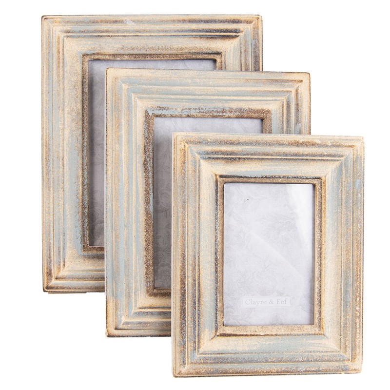 2Clayre & Eef Picture Frame 10x15 cm Brown Wood