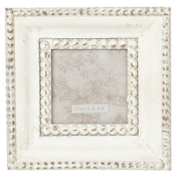 Clayre & Eef Picture Frame 13*13 cm White Wood