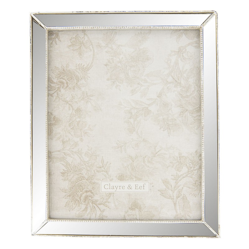 2Clayre & Eef Picture Frame 2F0579 20*25 cm Silver Plastic Rectangle
