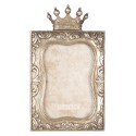 Clayre & Eef Photo Frame 10x15 cm Gold colored Plastic Rectangle Crown