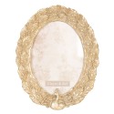 Clayre & Eef Cornice per foto 13x18 cm Color oro Plastica Ovale Pavone