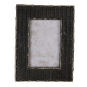 Clayre & Eef Photo Frame 10x15 cm Black Plastic Rectangle