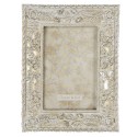 Clayre & Eef Photo Frame 10x15 cm Silver colored Plastic Rectangle Leaves