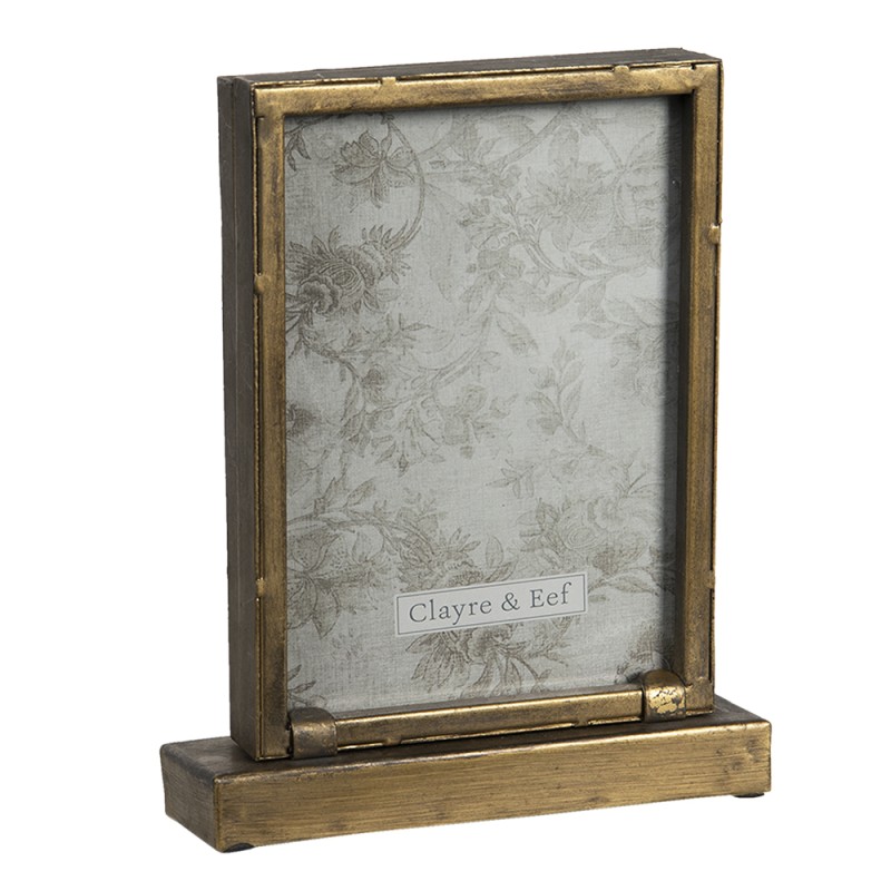 Clayre & Eef Photo Frame 13x18 cm Gold colored Metal Rectangle