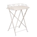 Clayre & Eef Side Table 62x38x77 cm White Iron Rectangle