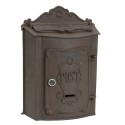 2Clayre & Eef Letterbox Wall 27x11x37 cm Brown Iron Rectangle