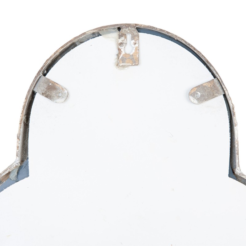 Clayre & Eef Mirror 38x132 cm White Iron Rectangle