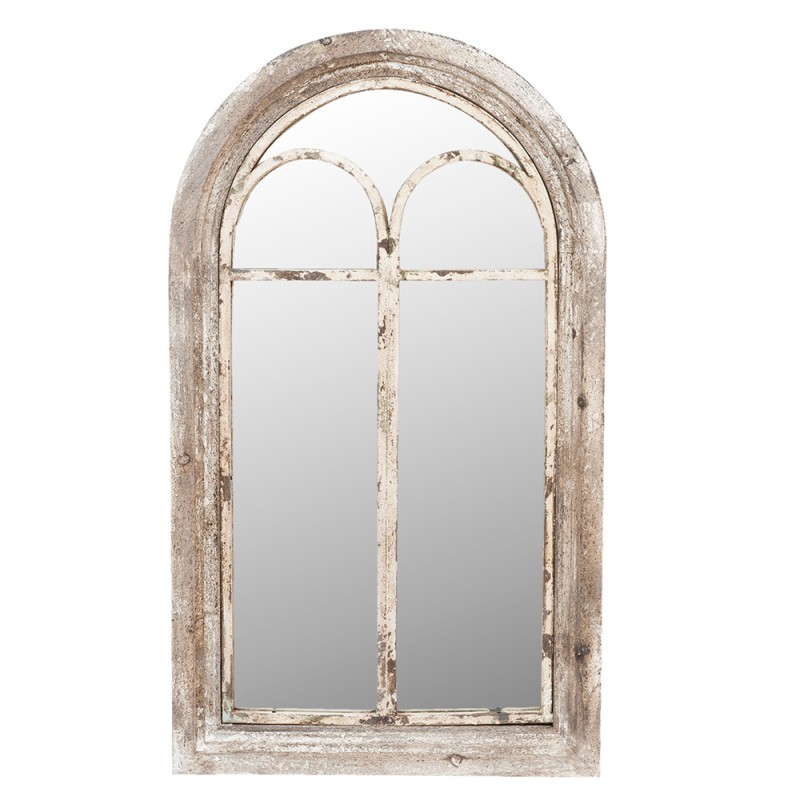 Clayre & Eef Mirror 55x95 cm Grey Wood Rectangle