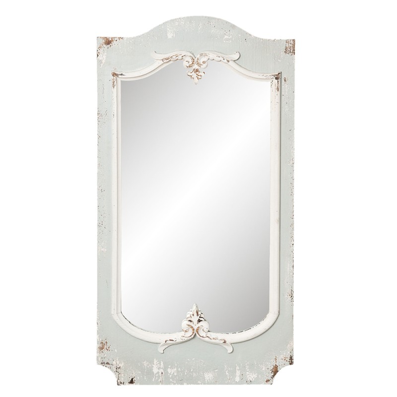 Clayre & Eef Mirror 56x110 cm Grey Wood Rectangle