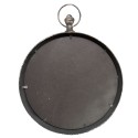 Clayre & Eef Mirror 62x78 cm Black Iron Round