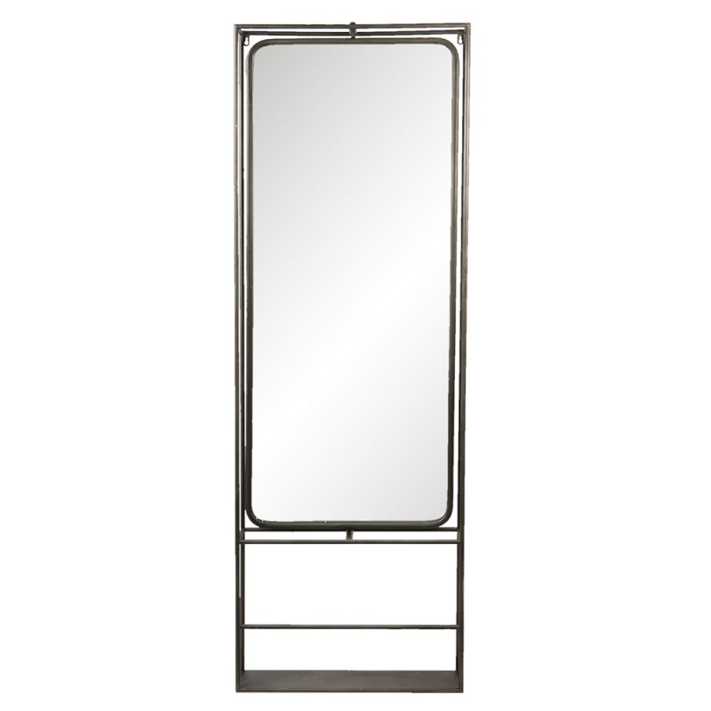 Clayre & Eef Mirror 60x180 cm Brown Iron Glass Rectangle
