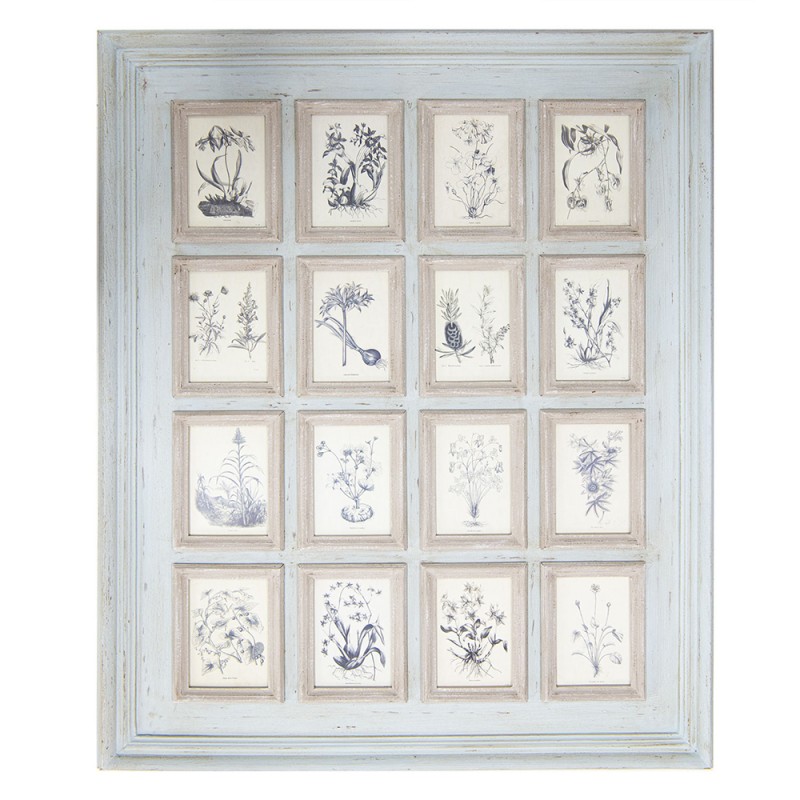 Clayre & Eef Picture Frame 13x18 cm Grey Wood Glass