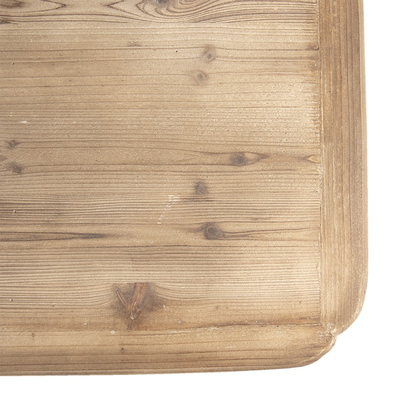 Clayre & Eef Side Table 157x40x86 cm Brown Beige Wood Rectangle