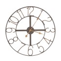 Clayre & Eef Wall Clock Ø 60 cm  Brown Iron Round
