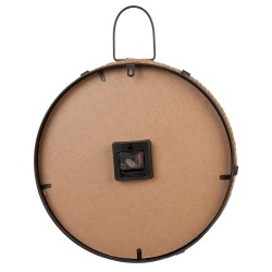 Clayre & Eef Clock 5KL0086 47*58 cm Brown Wood Metal Round