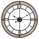 2Clayre & Eef Clock Ø 70x4 cm  Brown Iron