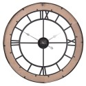 2Clayre & Eef Clock Ø 70x4 cm  Brown Iron