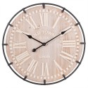 2Clayre & Eef Clock Ø 60x5 cm  Brown Wood