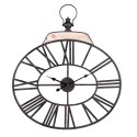 2Clayre & Eef Clock 5KL0116 60*70 cm Brown Metal Round