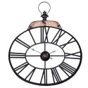 2Clayre & Eef Clock 5KL0116 60*70 cm Brown Metal Round