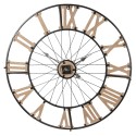 2Clayre & Eef Clock Ø 80 cm Brown Wood Metal