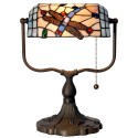2LumiLamp Wall Lamp Tiffany 5LL-1144 27*20*36 cm Blue Brown Metal Glass Butterfly