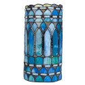 2LumiLamp Wall Light Tiffany 20x11x36 cm  Blue Metal Glass