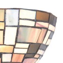 2LumiLamp Tiffany Wandlampe 5LL-5844 30*16*18 cm E14/max 1*40W Braun, Beige Glas Dreieck Art Deko Wandleuchte Stimmungslampe