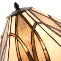 2LumiLamp Lampe de table Tiffany 51*44*66 cm E27/max 2*60W Brun, Beige Vitrail