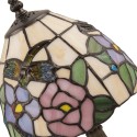 2LumiLamp Tiffany Tischlampe Ø 20*36 cm  Beige Rosa Glas