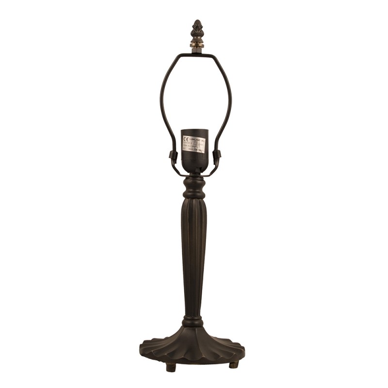 LumiLamp Base della lampada lampada da tavolo Tiffany 46 cm  Marrone Plastica Ferro