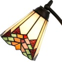 2LumiLamp Lampada parete Tiffany 5LL-5964 Ø 26*50 cm E14/max 1*40W Beige, Rosso  Vetro Colorato  Art Deco