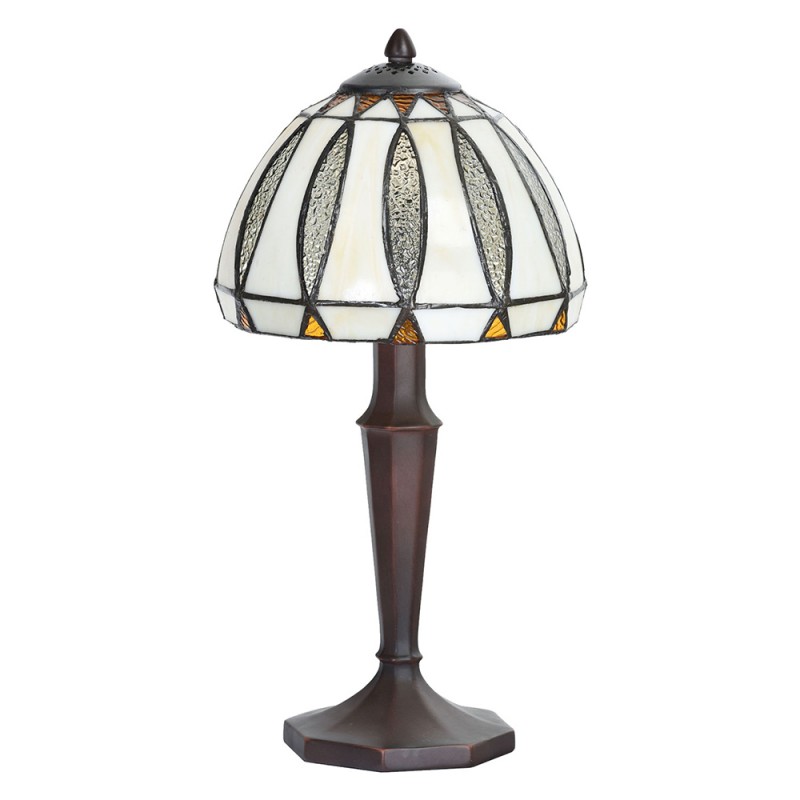 2LumiLamp Lampe de table Tiffany Ø 19*40 cm E14/max 1*40W Crème