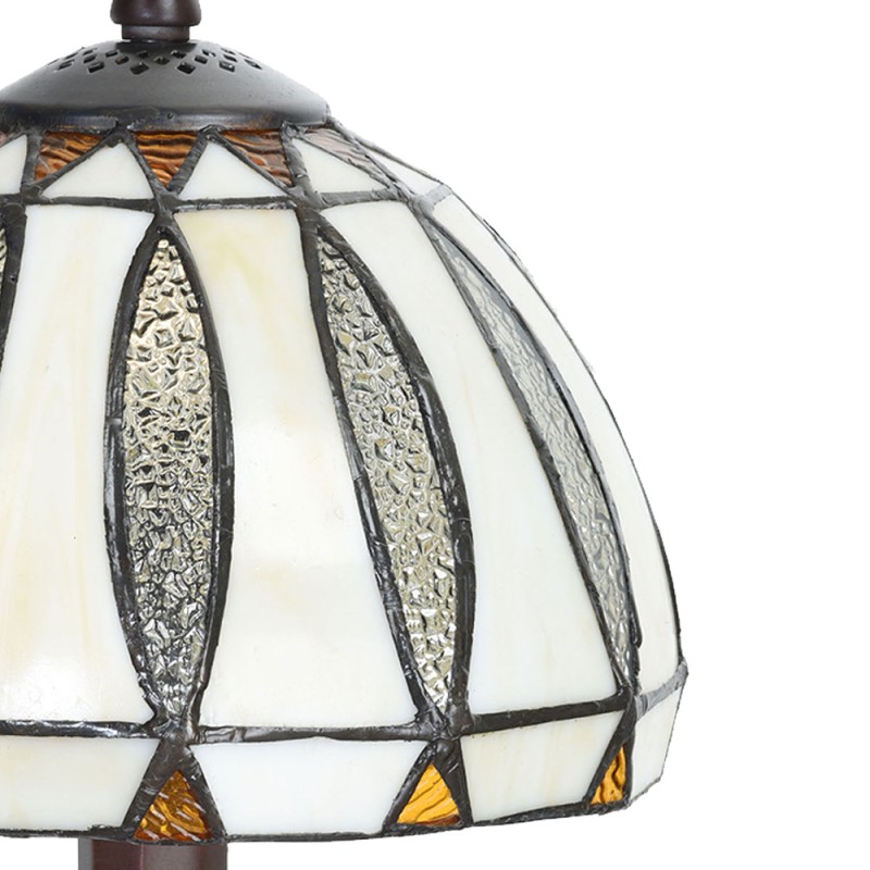 LumiLamp Table Lamp Tiffany Ø 19x40 cm  Beige Glass