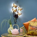2LumiLamp Wall Lamp Tiffany 5LL-5979 32*68 cm Yellow Brown Metal Glass Butterfly