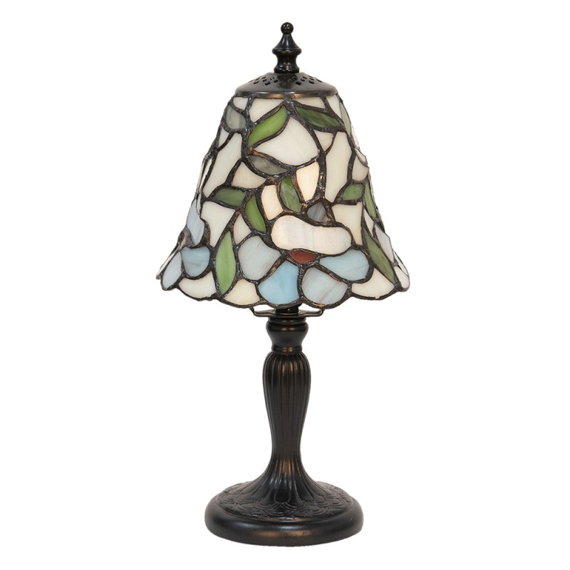 2LumiLamp Lampe de table Tiffany Ø 16*31 cm E14/max 1*40W Beige, Jaune