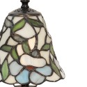 2LumiLamp Tiffany Tafellamp 5LL-5997 Ø 16*31 cm  Beige Geel Glas Kunststof Bloemen Tiffany Bureaulamp Tiffany Lampen