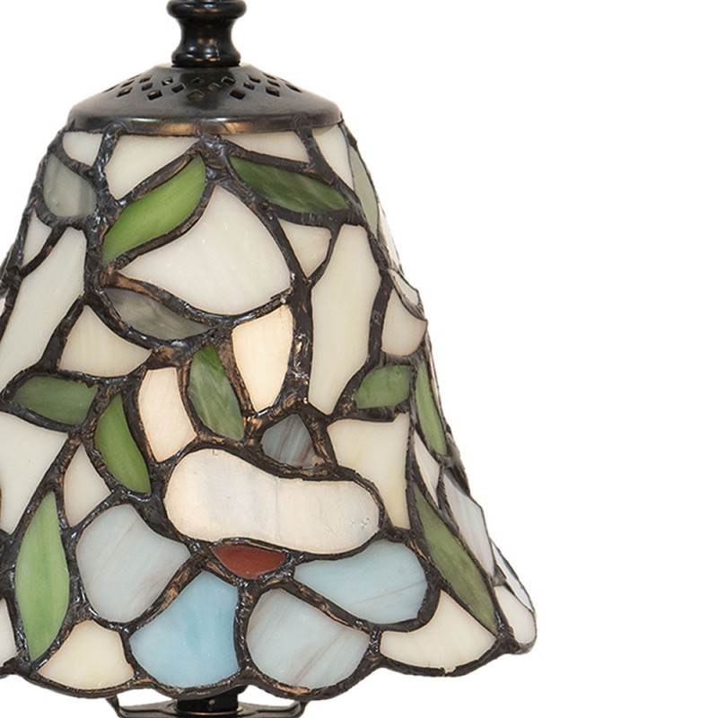 2LumiLamp Lampe de table Tiffany Ø 16x31 cm  Beige, Jaune