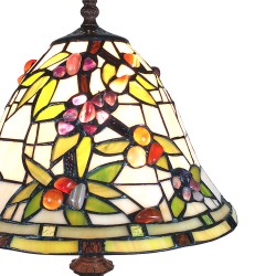 LumiLamp Lampe de table Tiffany 31*31*47 cm Multicouleur Vitrail