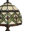 2LumiLamp Table Lamp Tiffany 21x21x33 cm Beige Green