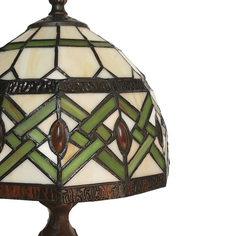 2LumiLamp Lampe de table Tiffany 21*21*33 cm Multicouleur Vitrail