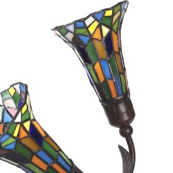 LumiLamp Tiffany Tischlampe 5LL-6028 46*28*63 cm Mehrfarbig Glasmalerei Schreibtischlampe Tiffany