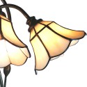 LumiLamp Table Lamp Tiffany 46x28x63 cm Beige Glass Tulips
