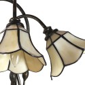 2LumiLamp Lampe de table Tiffany 46x28x63 cm Multicouleur Vitrail