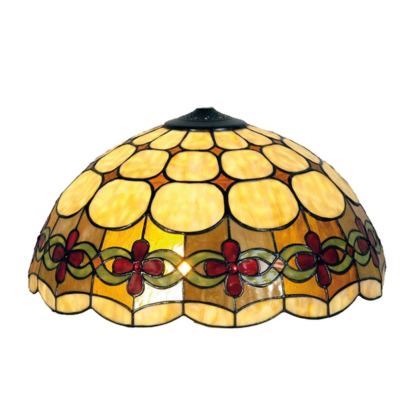 Lamp Shade Ø 40 23 Cm Beige, Stained Glass Lamp Shades Only