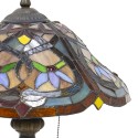2LumiLamp Lampe de table Tiffany Ø 40x54 cm  Brun, Rouge, Jaune